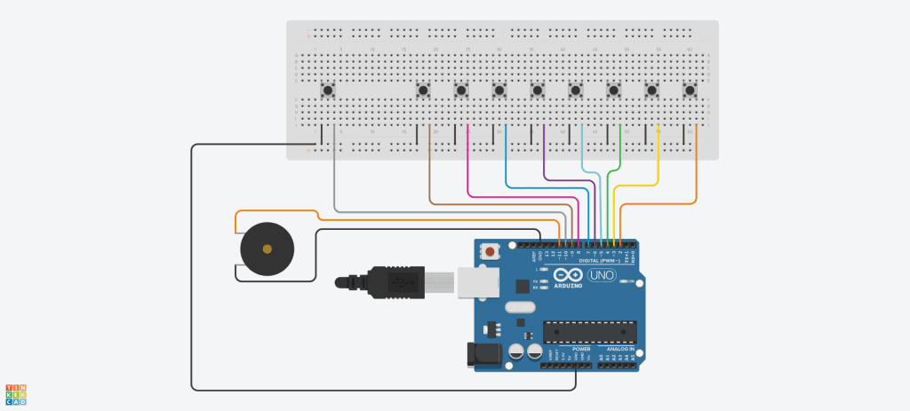 piano con Arduino