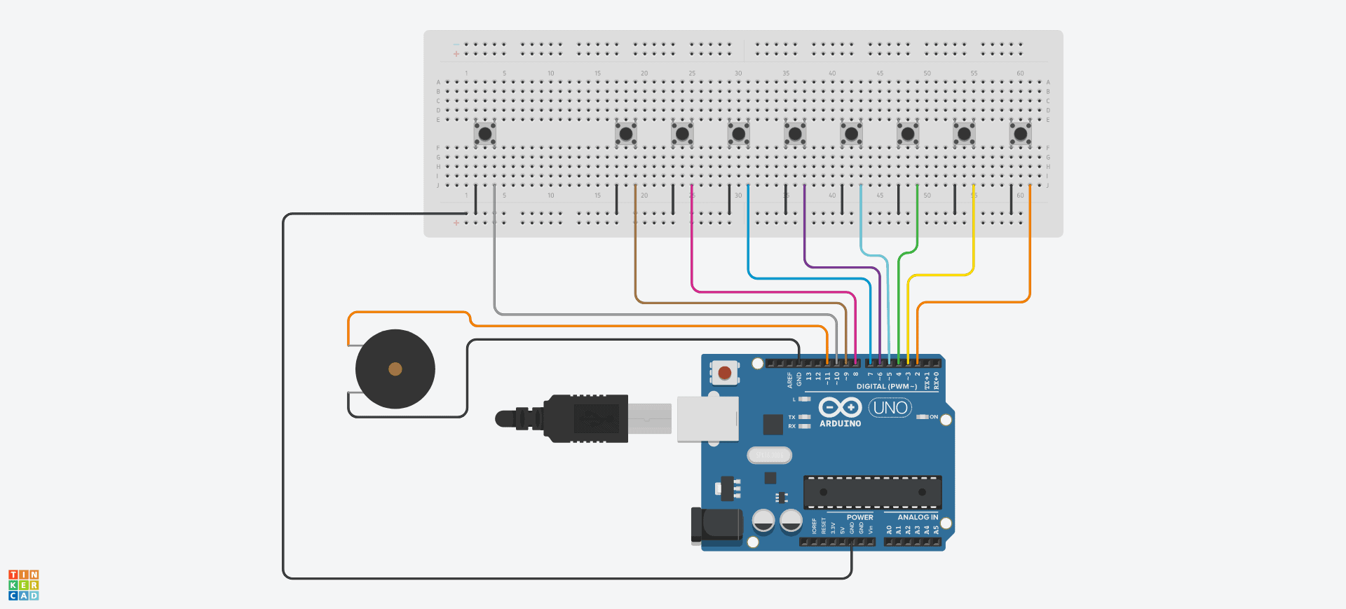 piano con Arduino
